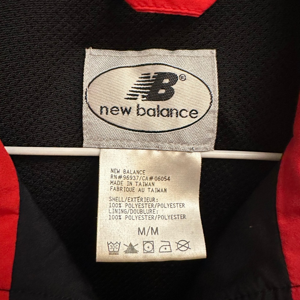 New Balance Black and Red Windbreaker Jacket - Picture 7 of 7